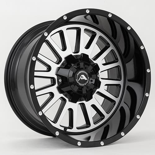 American Offroad A105 Gloss Black W/ Machined Face - Part Number A10520A0627-24BMF American Offroad A105 Gloss Black W/ Machined Face Photo