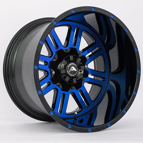 American Offroad A106 Gloss Black W/ Blue Face - Part Number A10620A0xxx-24BMF-635Blue American Offroad A106 Gloss Black W/ Blue Face Photo