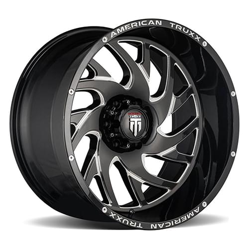 American Truxx Xclusive AT1907 Black W/ Milled Spokes Photo