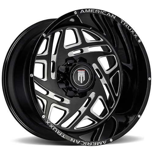American Truxx Cosmos AT1904 Matte Black W/ Milled Spokes Photo