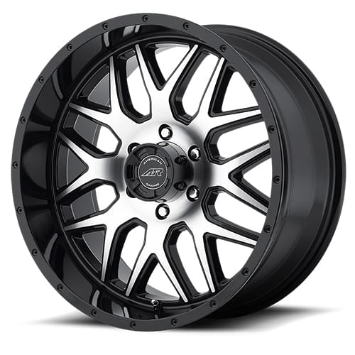 American Racing AR910 Gloss Black W/ Machined Face - Part Number AR91029068300 American Racing AR910 Gloss Black W/ Machined Face Photo