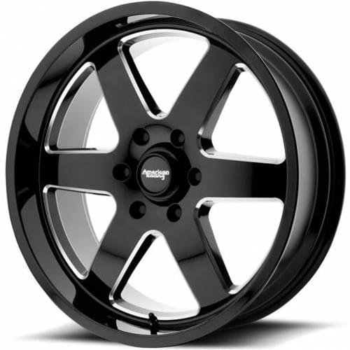 American Racing Patrol AR926 Black W/ Milled Spokes - Part Number AR92629063312 American Racing Patrol AR926 Black W/ Milled Spokes Photo