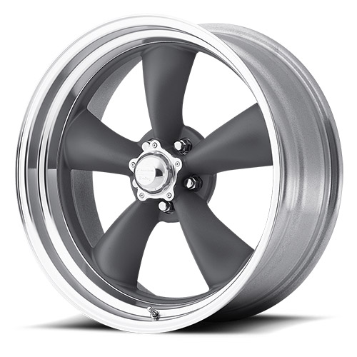 American Racing Torq Thrust II VN215 Gray W/ Polished Barrel - Part Number VN2157866US American Racing Torq Thrust II VN215 Gray W/ Polished Barrel Photo
