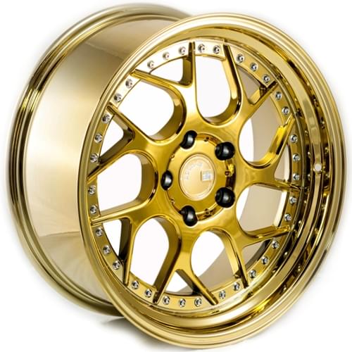 Aodhan Ds01 Gold W/ Chrome Rivets - Part Number DS119955114322VG Aodhan Ds01 Gold W/ Chrome Rivets Photo