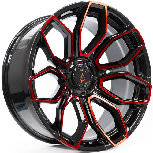 Arena A116 Cobra Gloss Black Machined With Red Tint Photo