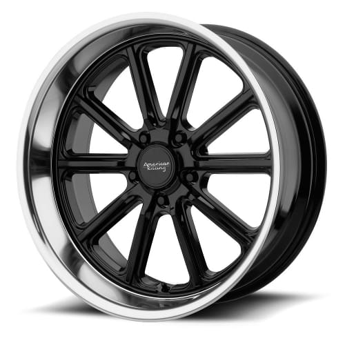 American Racing Forged Rodder VN507 Gloss Black W/ Diamond Cut Lip Photo