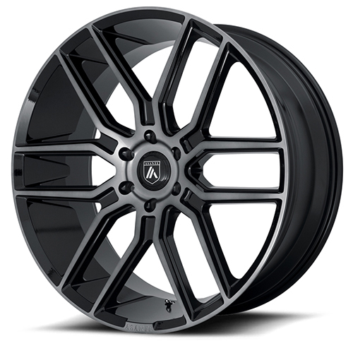 Asanti Black Label ABL-28 Gloss Black W/ Gray Tint - Part Number ABL28-24106815GY Asanti Black Label ABL-28 Gloss Black W/ Gray Tint Photo
