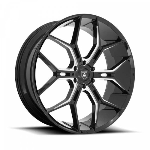 Asanti Black Label ABL-38 Gloss Black Milled - Part Number ABL38-24106235BK Asanti Black Label ABL-38 Gloss Black Milled Photo