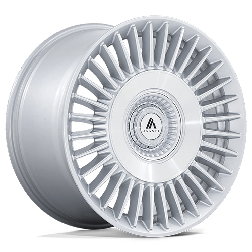 Asanti Black Label ABL40 Tiara Gloss Silver W/ Bright Machined Face - Part Number AB040SD22905935 Asanti Black Label ABL40 Tiara Gloss Silver W/ Bright Machined Face Photo