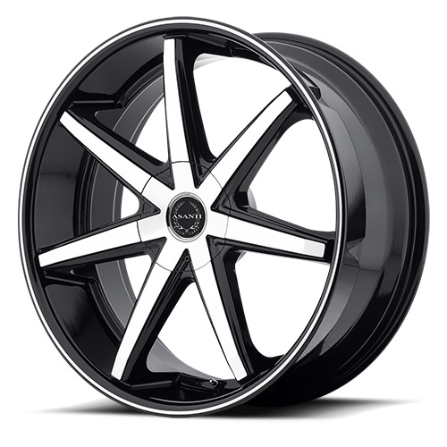 Asanti Black Label ABL-9 Machined Face W/ Black Lip - Part Number ABL9-20102218MB Asanti Black Label ABL-9 Machined Face W/ Black Lip Photo