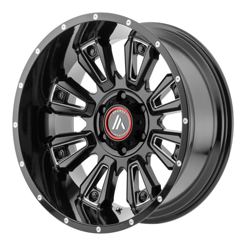 Asanti Offroad AB808 Gloss Black W/ Milled Spokes Photo