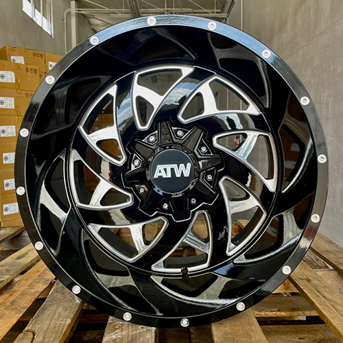 ATW Offroad 005 Gloss Black W/ Milled Spokes - Part Number WATW005-1 ATW Offroad 005 Gloss Black W/ Milled Spokes Photo