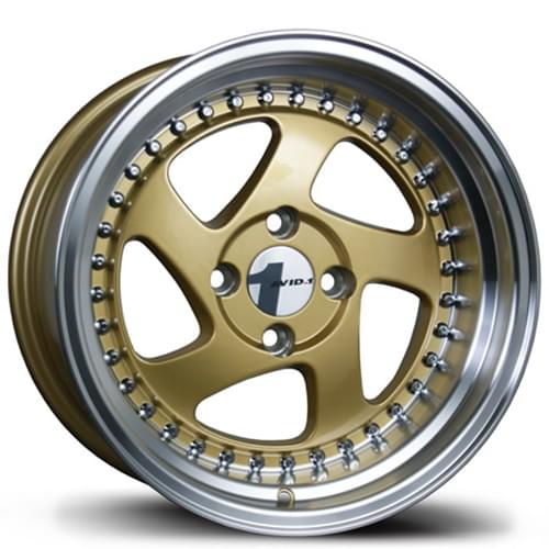 Avid 1 AV-19 Gold W/ Machined Lip - Part Number AV1915804C25GD Avid 1 AV-19 Gold W/ Machined Lip Photo