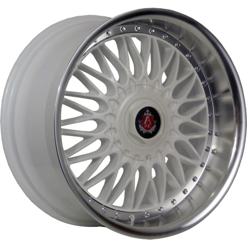 Axe EX10 White W/ Polished Lip - Part Number 818BLNK40EX10WP-5x105 Axe EX10 White W/ Polished Lip Photo