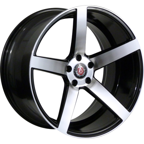 Axe EX18 Gloss Black Machined Face - Part Number 920BLNK38EX18BP-5x112 Axe EX18 Gloss Black Machined Face Photo
