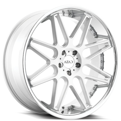 Azad AZ77 Brushed Silver With Stainless Lip - Part Number AZ77221055115+20BR/SSL Azad AZ77 Brushed Silver With Stainless Lip Photo