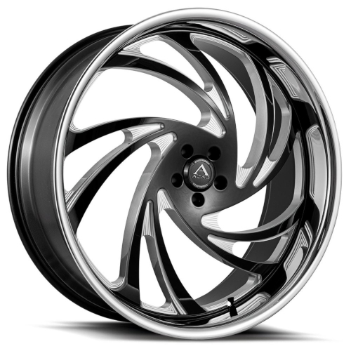 Azad AZ Drip Black Milled With Stainless Lip - Part Number AZDRIP26106139+25BM/SSL Azad AZ Drip Black Milled With Stainless Lip Photo