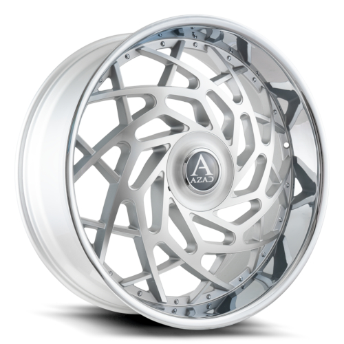 Azad AZ Reign Silver With Machined Face And Stainless Lip - Part Number AZREIGN2410BLANK+25SMF/SSL Azad AZ Reign Silver With Machined Face And Stainless Lip Photo