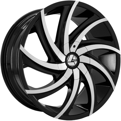 Azara AZA-503 Gloss Black Machined - Part Number AZA-503269561351397+30BM Azara AZA-503 Gloss Black Machined Photo
