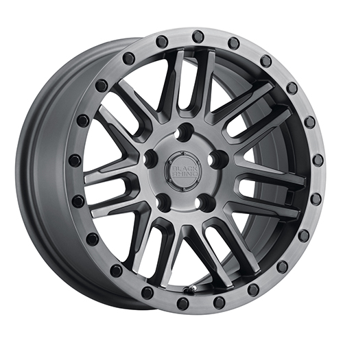 Black Rhino Arches Brushed Gunmetal W/ Black Lip - Part Number 1980ACH205112G66 Black Rhino Arches Brushed Gunmetal W/ Black Lip Photo