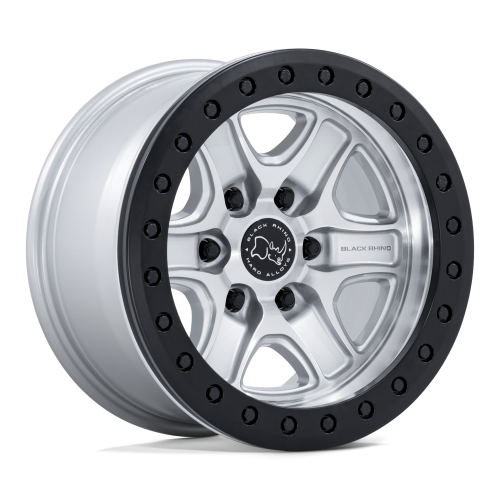 Black Rhino Br200 Echo Trail Lock Beadlock Hyper Silver W/ Machined Face