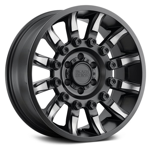 Black Rhino Mission Matte Black W/ Machined Tint Spokes - Part Number 2090MSN126135M87 Black Rhino Mission Matte Black W/ Machined Tint Spokes Photo