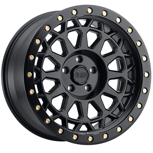 Black Rhino Primm Matte Black W/ Brass Bolts - Part Number 2095PRM005140M78 Black Rhino Primm Matte Black W/ Brass Bolts Photo