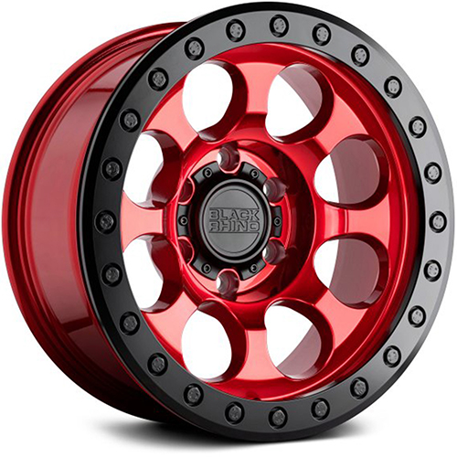 Black Rhino Riot Candy Red W/ Black Bolts - Part Number 1790RIT126140R12 Black Rhino Riot Candy Red W/ Black Bolts Photo
