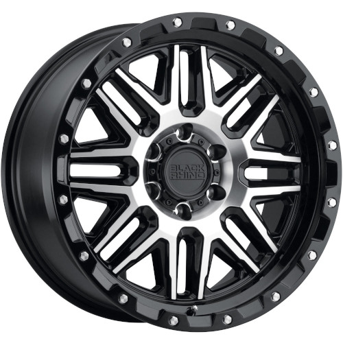 Black Rhino Alamo Gloss Black W/ Machined Face - Part Number 1890ALA-88170B25 Black Rhino Alamo Gloss Black W/ Machined Face Photo