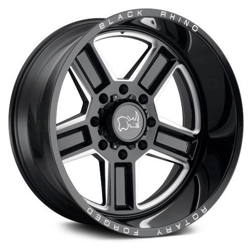 Black Rhino Canon Gloss Black Milled Spoke - Part Number 2095CAN128170B25 Black Rhino Canon Gloss Black Milled Spoke Photo