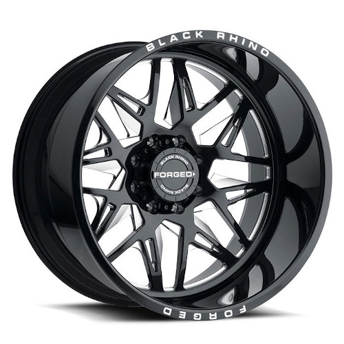 Black Rhino Twister Gloss Black W/ Milled Spokes Left - Part Number 2414TWS-68165B22L Black Rhino Twister Gloss Black W/ Milled Spokes Left Photo