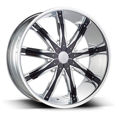 Borghini B9 Chrome w/ Black Inserts - Part Number B9249526730C Borghini B9 Chrome w/ Black Inserts Photo