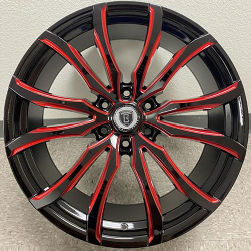 Borghini Bw33 Black W/ Red Milling