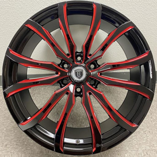 Borghini BW33 BLACK WITH RED MILLING