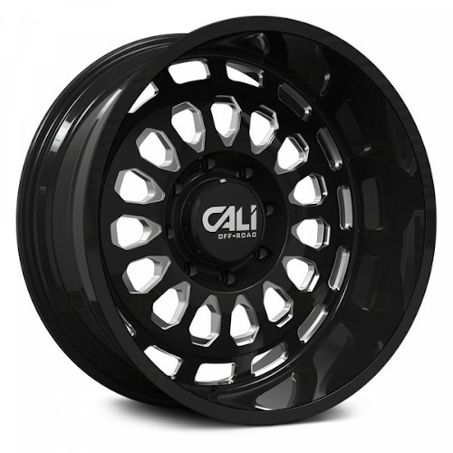 Cali Offroad Paradox 9113 Gloss Black W/ Milled Spokes - Part Number 9113-24483BM Cali Offroad Paradox 9113 Gloss Black W/ Milled Spokes Photo