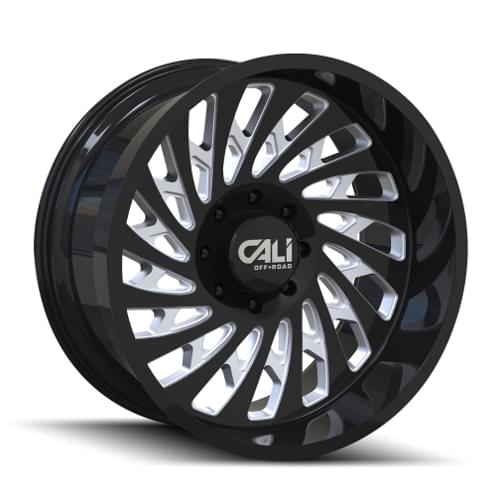 Cali Offroad Switchback 9108 Gloss Black W/ Milled Spokes Photo