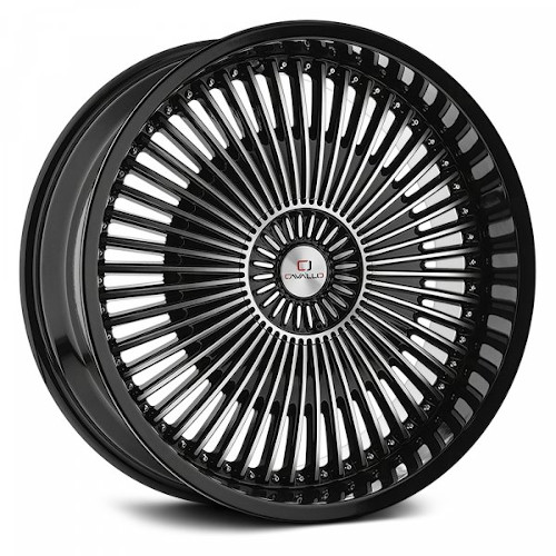Cavallo CLV-41 Gloss Black W/ Machined Face - Part Number CLV-41208561351397+15BM-P Cavallo CLV-41 Gloss Black W/ Machined Face Photo