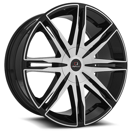 Cavallo CLV-18 Gloss Black Machined - Part Number CLV-18229551151397+15BM Cavallo CLV-18 Gloss Black Machined Photo
