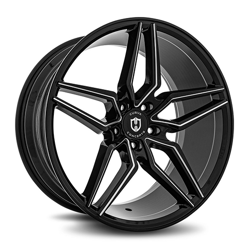 Curva Concepts C25 Gloss Black Milled - Part Number C25-20851143573BMW Curva Concepts C25 Gloss Black Milled Photo
