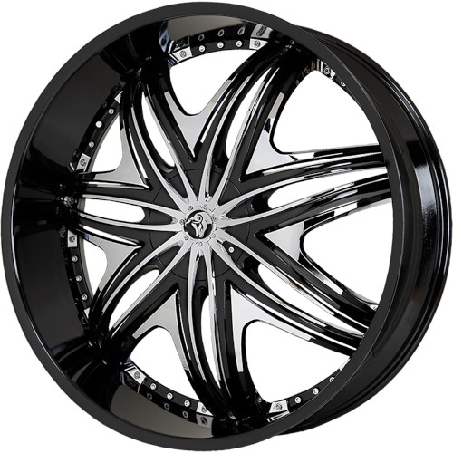 Diablo Morpheus Black W Chrome Inserts - Part Number MOR-22961391378B Diablo Morpheus Black W Chrome Inserts Photo