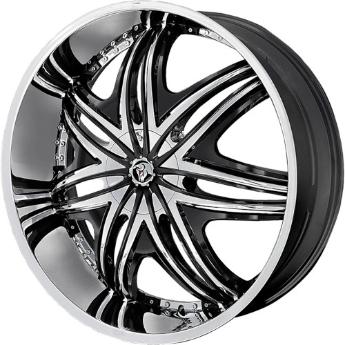 Diablo Morpheus Chrome W Black Inserts - Part Number MOR-2616D593087 Diablo Morpheus Chrome W Black Inserts Photo