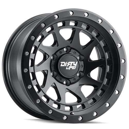 Dirty Life Enigma Pro 9311 Matte Black W/ Simulated Ring - Part Number 9311-7983MB38 Dirty Life Enigma Pro 9311 Matte Black W/ Simulated Ring Photo