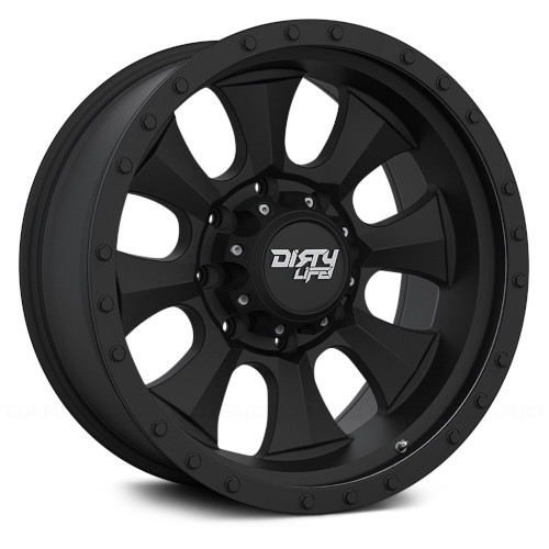 Dirty Life Roadkill 9300 Matte Black W/ Beadlock - Part Number 9300-2136MBN Dirty Life Roadkill 9300 Matte Black W/ Beadlock Photo