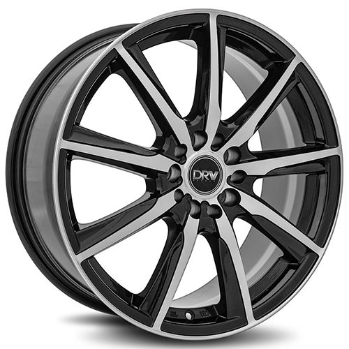 DRW D18 Gloss Black W/ Machined Face - Part Number D18-187510H4073BMF DRW D18 Gloss Black W/ Machined Face Photo