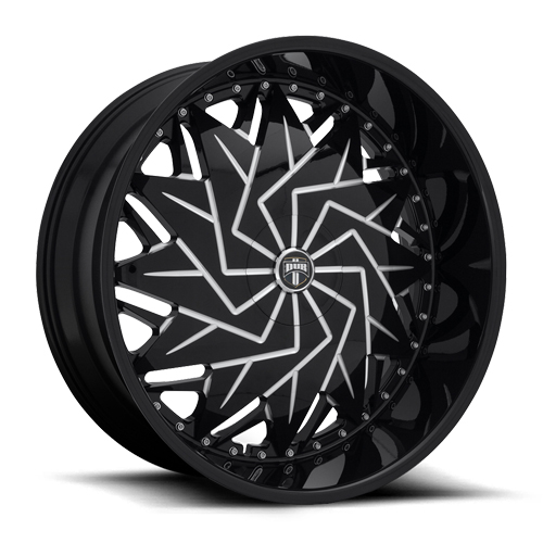 Dub Dazr S231 Gloss Black W/ Milled Spokes Photo