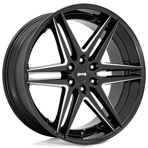 Dub Dirty Dog S267 Gloss Black Milled - Part Number S267240084+25 Dub Dirty Dog S267 Gloss Black Milled Photo