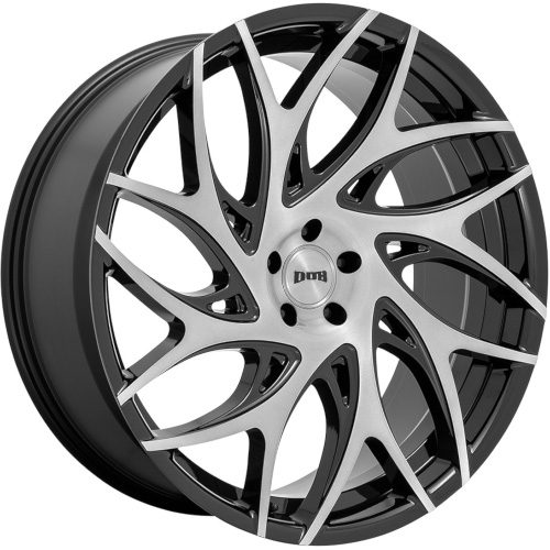 Dub G.O.A.T S260 Gloss Black W/ Brushed Face DDT - Part Number S260240089+30 Dub G.O.A.T S260 Gloss Black W/ Brushed Face DDT Photo