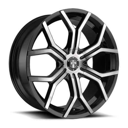 Dub Royalty S209 Gloss Black W/ Machined Face - Part Number S2092295F9+30 Dub Royalty S209 Gloss Black W/ Machined Face Photo