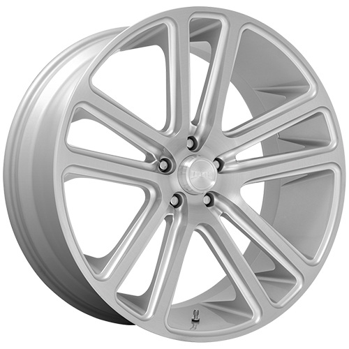 Dub Flex S257 Gloss Silver Brushed Face - Part Number S2572400B4+25 Dub Flex S257 Gloss Silver Brushed Face Photo