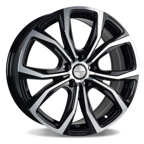 Encore Alloys Enc104 Gloss Black w/ Machined Face